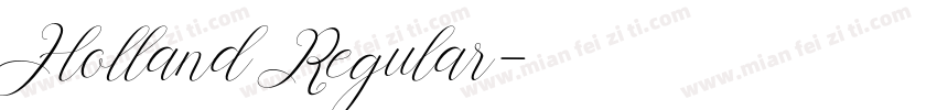 Holland Regular字体转换